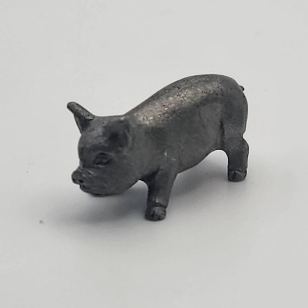 Vintage Spoontiques Mini Pewter Pig